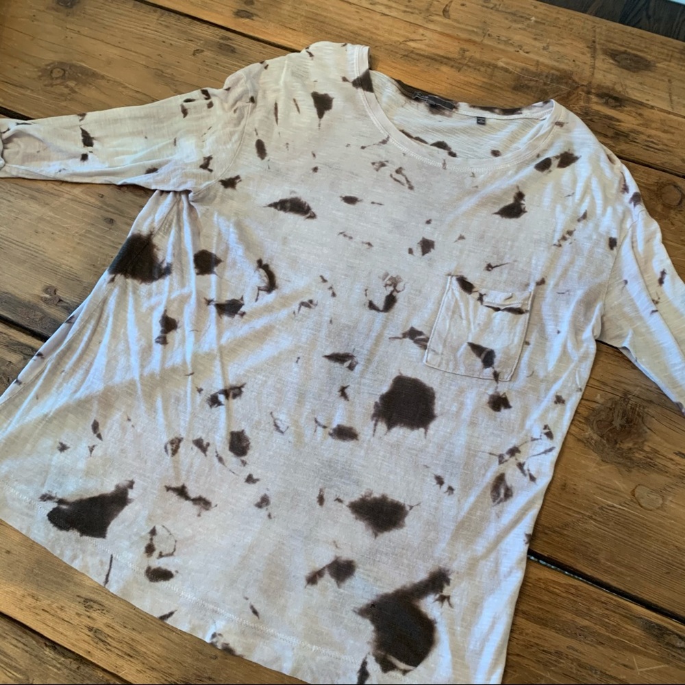 Vince Tie Dye 3/4 Sleve Tee